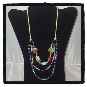Multilayered Necklace.